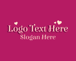 Retro Feminine Script  Logo