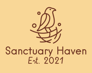 Bird Nest Sanctuary  logo design