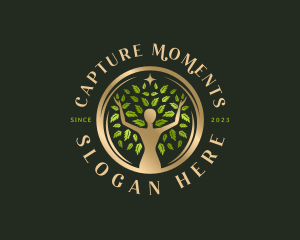 Eco Park - Elegant Woman Tree logo design