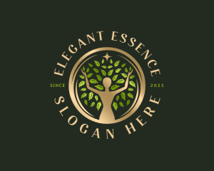 Elegant Woman Tree logo design