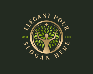 Elegant Woman Tree logo design