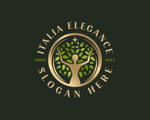 Elegant Woman Tree logo design