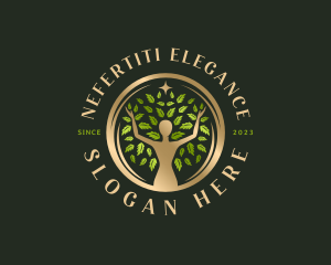 Elegant Woman Tree logo design