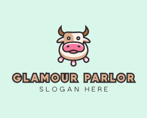 Cow Milking Parlor logo design