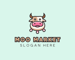 Cow Milking Parlor logo design