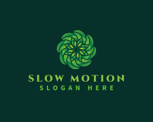 Digital Tech Flower Motion logo design