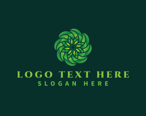 Program - Digital Tech Flower Motion logo design