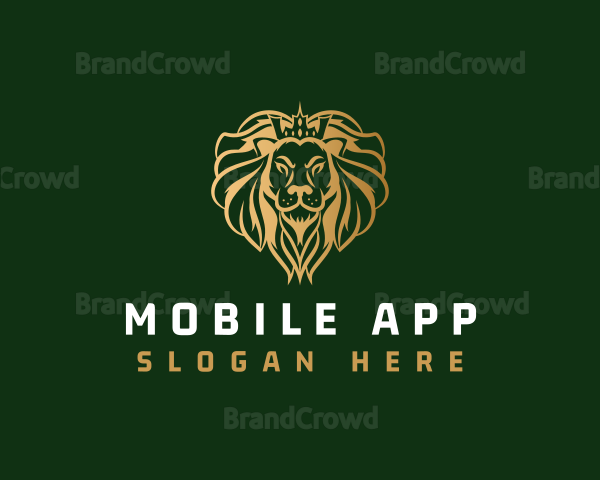 Elegant Lion King Logo
