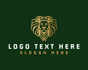 Crown - Elegant Lion King logo design