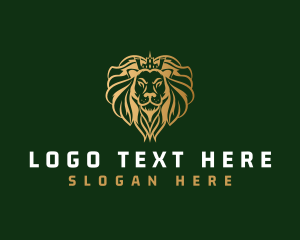 Luxe - Elegant Lion King logo design