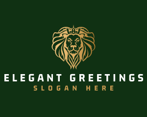 Elegant Lion King  logo design