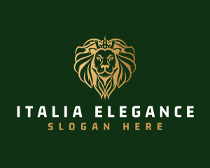 Elegant Lion King  logo design