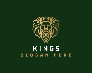 Elegant Lion King  logo design