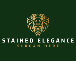 Elegant Lion King  logo design