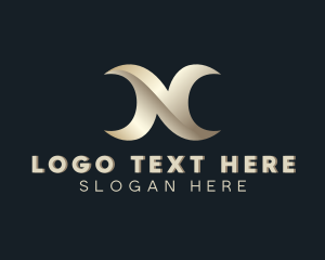 Metallic - Fashion Boutique Letter N logo design