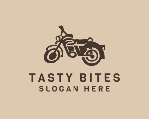 Retro Hipster Motorcycle Logo