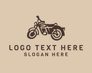 Retro Hipster Motorcycle Logo