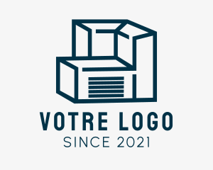 Cargo Storage Warehouse logo design