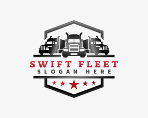 Logistic Truck Transport logo design