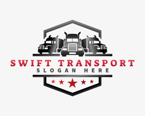 Logistic Truck Transport logo design