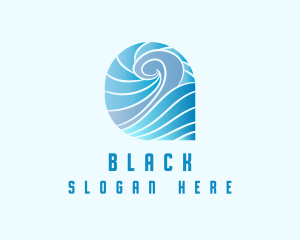 Surf - Blue Ocean Waves logo design