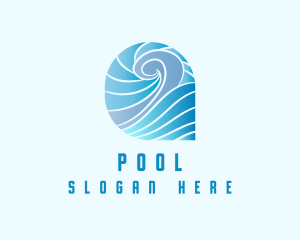 Blue Ocean Waves logo design