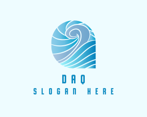 Coast - Blue Ocean Waves logo design