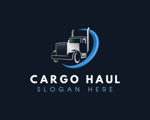 Courier Delivery Truck logo design