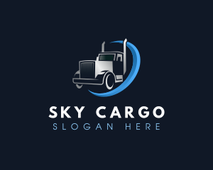 Courier Delivery Truck logo design