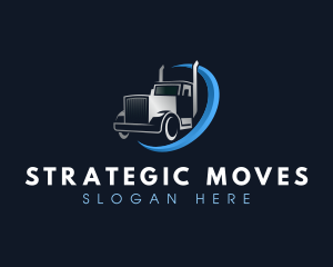 Courier Delivery Truck logo design