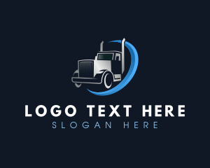 Courier Delivery Truck Logo