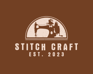 Sew - Arch Sewing Machine logo design