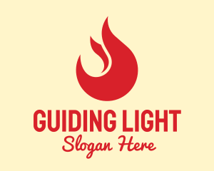 Red Flame Restaurant logo design