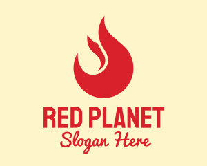 Red Flame Restaurant logo design