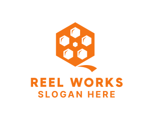 Reel - Hive Film Reel logo design