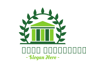 Justice - Green Laurel Museum logo design