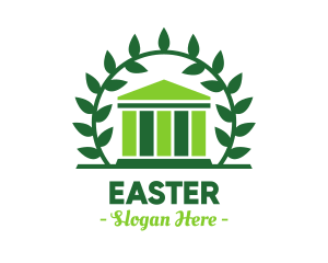 Vegan - Green Laurel Museum logo design