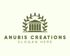 Laurel Wreath Museum logo design