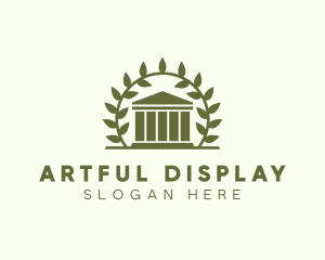 Laurel Wreath Museum logo design