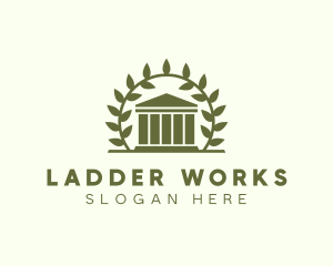 Laurel Wreath Museum logo design