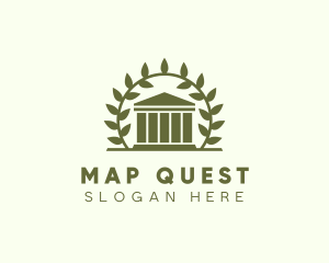 Laurel Wreath Museum logo design