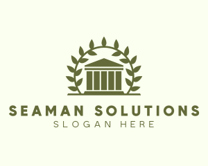 Laurel Wreath Museum logo design