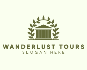 Laurel Wreath Museum logo design