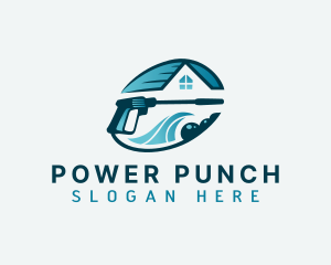 Power Washing Janitorial logo design