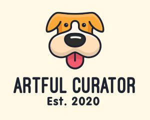 Cute Puppy Dog logo design