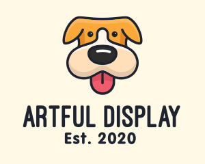 Cute Puppy Dog logo design