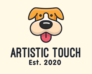 Cute Puppy Dog logo design