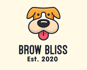 Cute Puppy Dog logo design