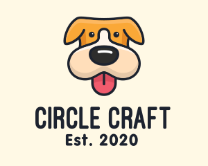 Cute Puppy Dog logo design