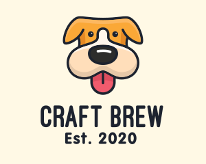 Cute Puppy Dog logo design